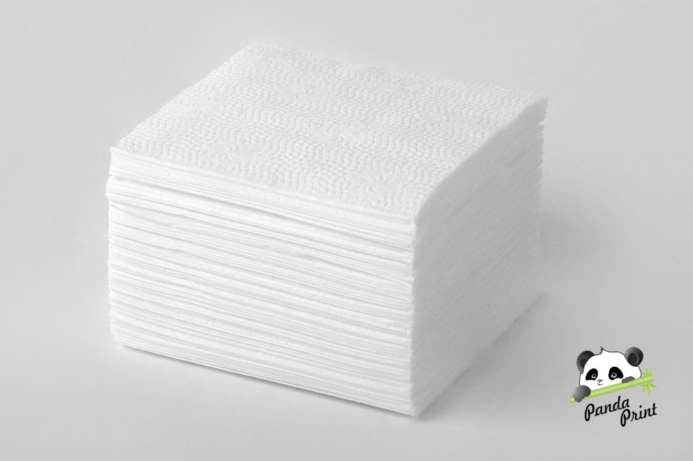 Салфетки неокрашенные бумажн. белые Veta Double White eco 220х220 мм, 200 шт