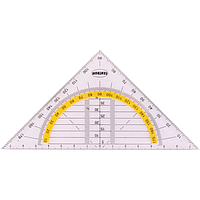 Линейка треугольник "Centrum", 16 см, прозрачный