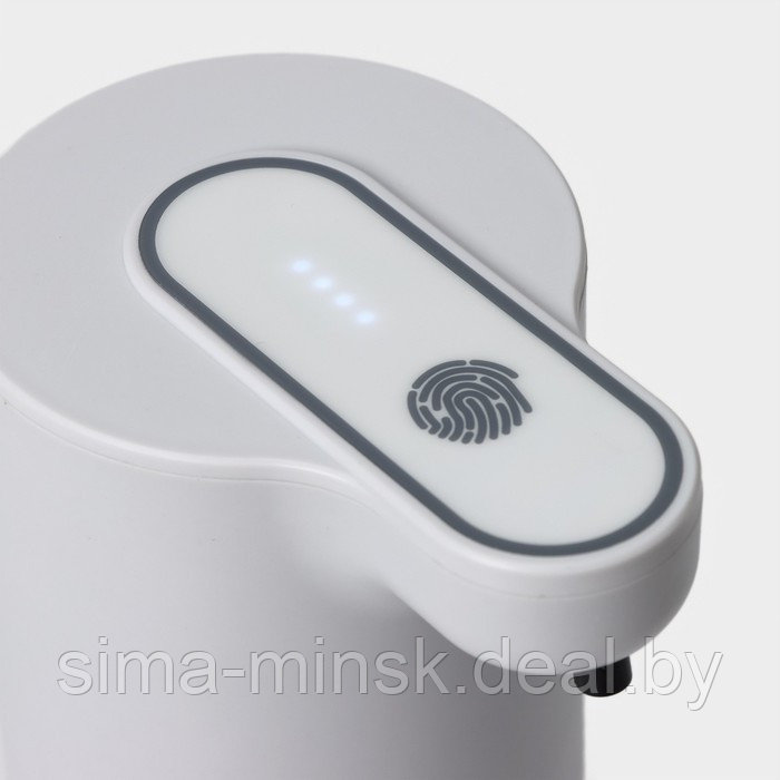 Диспенсер сенсорный для жидкого мыла SAVANNA, 350 мл, пластик, цвет белый - фото 6 - id-p225790143