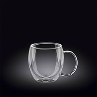 Чашка 200мл с двойными стенками (термо стекло) Wilmax