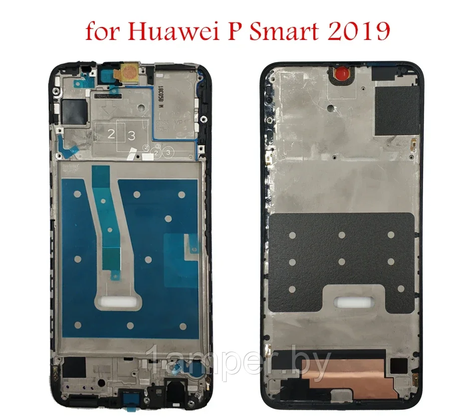 Передняя рамка дисплея Original для Huawei P Smart 2019 Черная - фото 1 - id-p225790701