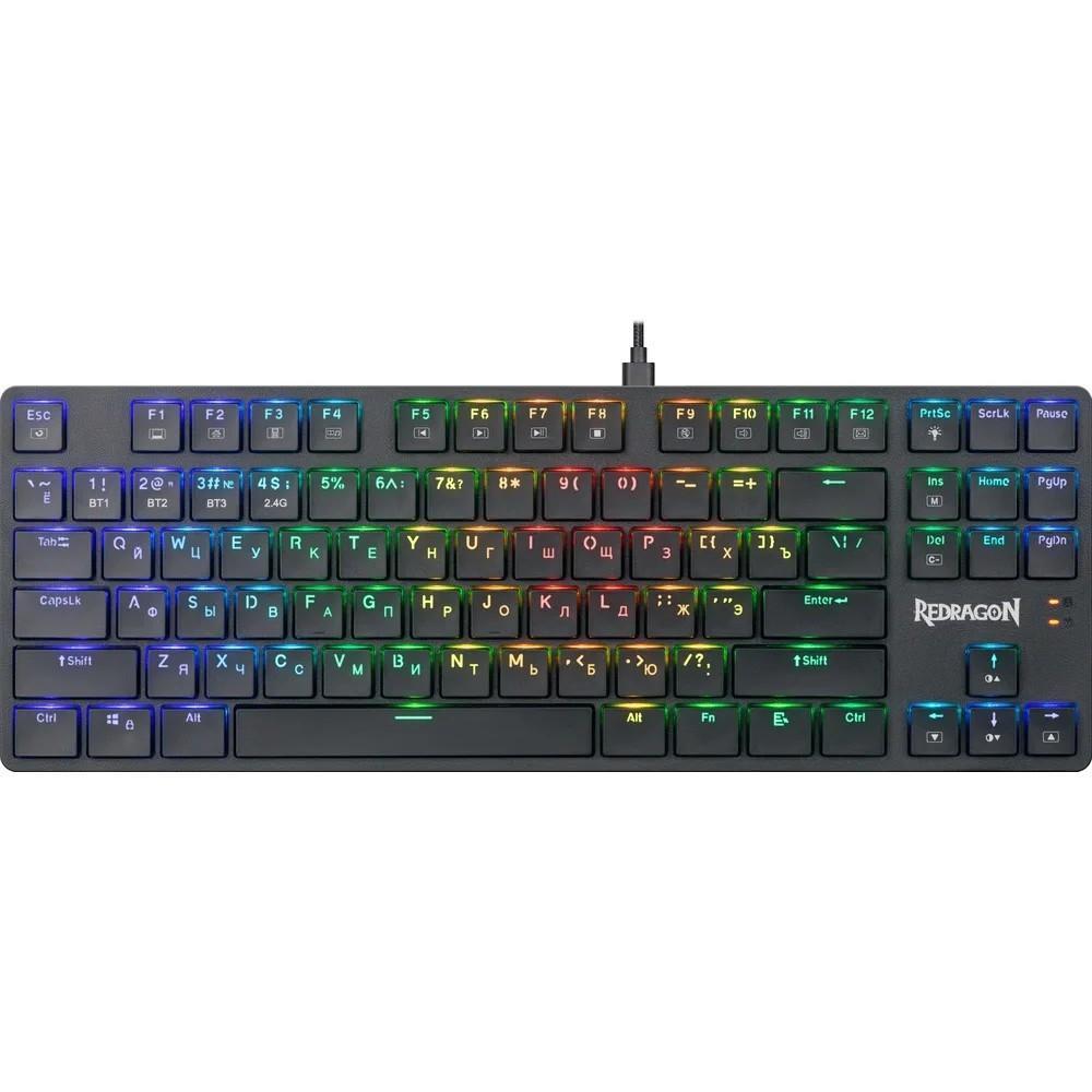 Клавиатура Redragon Anubis K539-RGB USB/Bluetooth 87КЛ подсветка клавиш, черная 70505