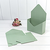 Коробка "Конверт", 10 шт, 20*30*8, бледно-зеленый