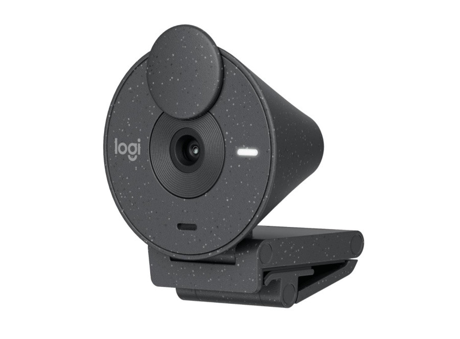 Веб-камера Logitech Вeб-камера Logitech Webcam BRIO 300 Full HD, Graphite черная, 2Мп, Full HD, макс. - фото 1 - id-p225790508