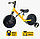 TF-01 Детский велосипед, беговел 2в1, съёмные педали и дополнитеьные колёса, желтый, фото 4