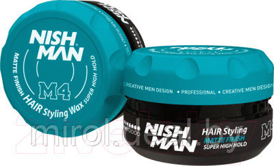 Воск для укладки волос NishMan M4 матовая сильной фиксации - фото 2 - id-p225793090
