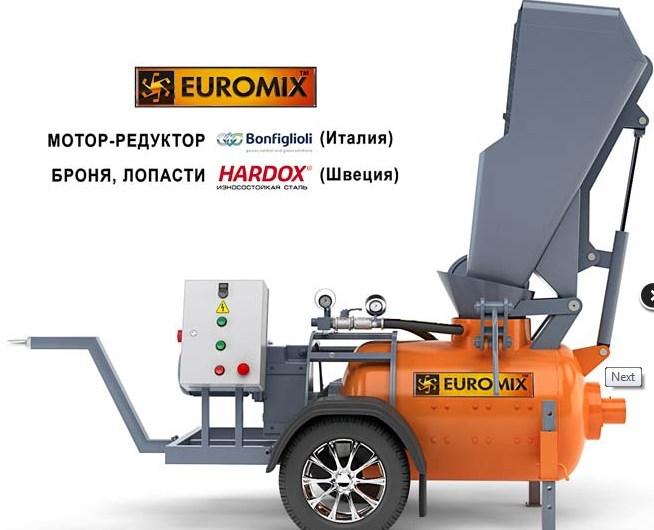 Смеситель-пневмонагнетатель EUROMIX 300 TRAIL F