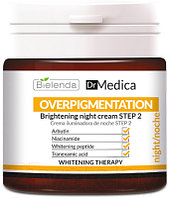 Крем для лица Bielenda DR Medica Overpigmentation ночной Шаг 2