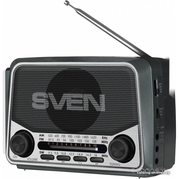 Радиоприемник Sven SRP-525 (черный) - фото 1 - id-p225799624