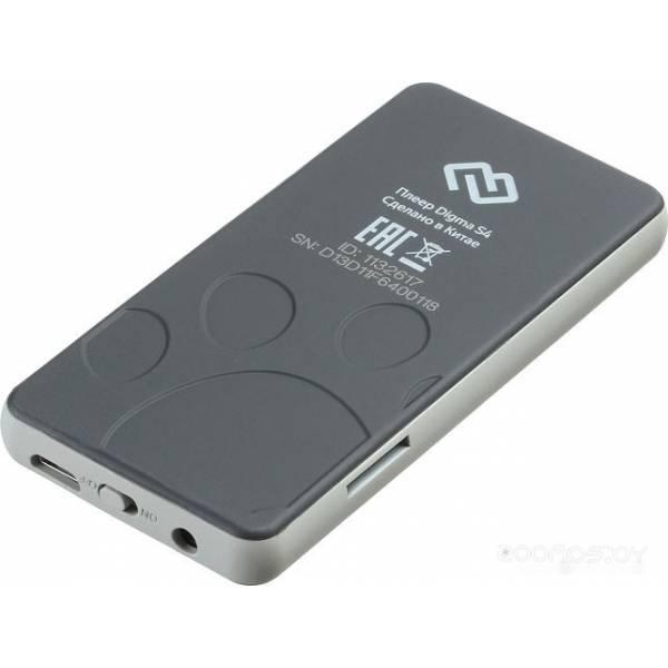 MP3-плеер DIGMA S4 8GB (черный/серый) - фото 4 - id-p225798082