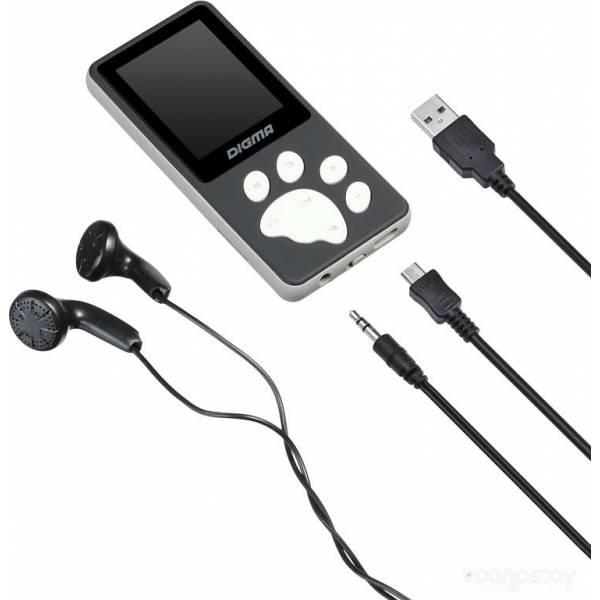 MP3-плеер DIGMA S4 8GB (черный/серый) - фото 7 - id-p225798082