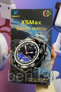 Умные часы Smart Watch W&O X5 MAX, iOS, Android, Bluetooth звонки, 2 Ремешка - фото 2 - id-p225819154