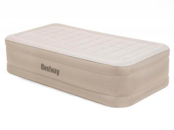 Надувная кровать BestWay Fortech Airbed 69048 BW надувной матрас для сна со встроенным насосом - фото 1 - id-p225465594