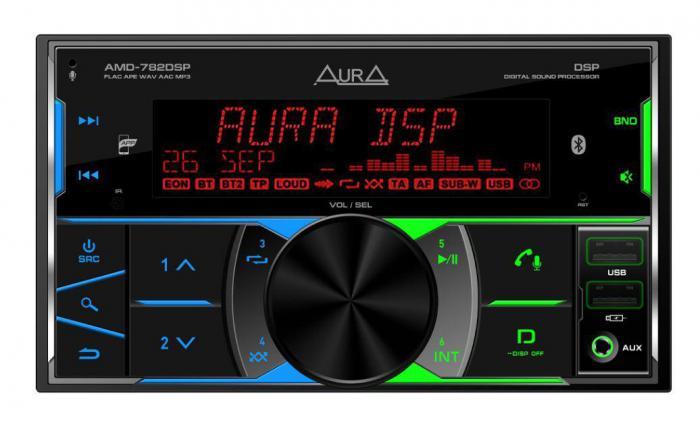 Автомагнитола 2 din AURA AMD-782 магнитола для автомобиля авто с Bluetooth - фото 3 - id-p225509941