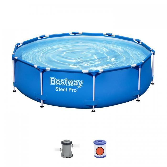 Круглый каркасный бассейн с фильтрующим насосом BESTWAY 56679 305х76см для детей - фото 2 - id-p225743301