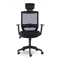 Кресло для руководителя "UTFC Гарвард СН-500", сетка, пластик, черный