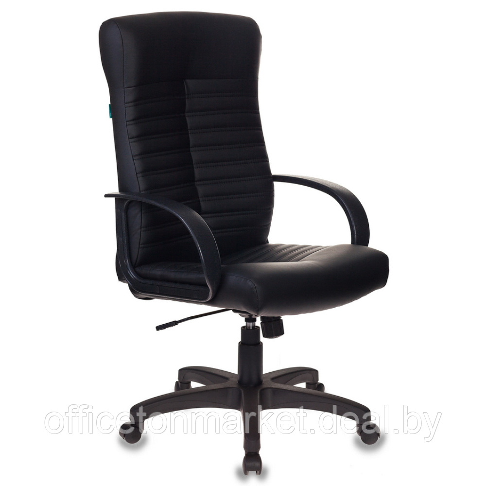 Кресло для руководителя Бюрократ "KB-10LITE", экокожа, пластик, черный - фото 1 - id-p220792507