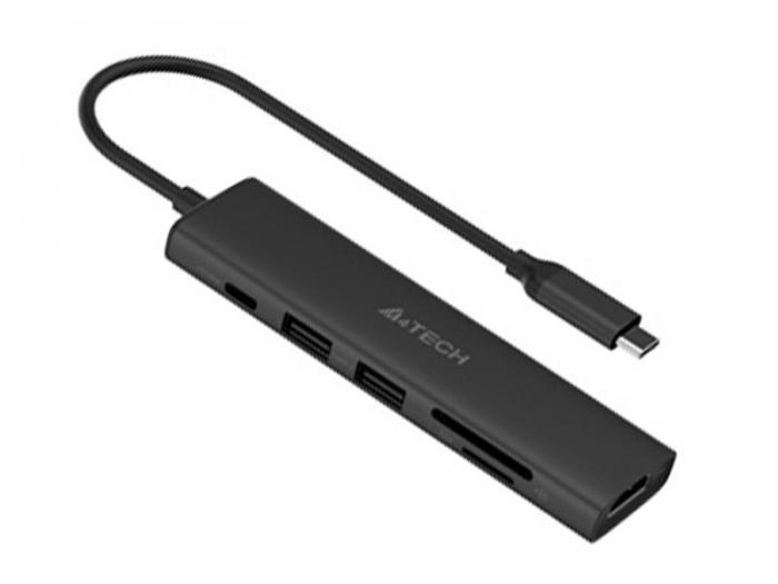 Хаб USB A4Tech USB-C DST-60C - фото 1 - id-p225464303