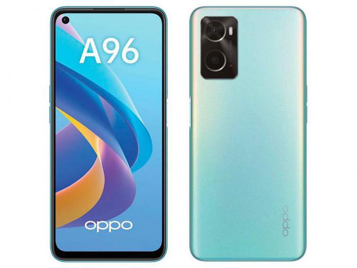 Сотовый телефон Oppo A96 CPH2333 6/128Gb Sunset Blue - фото 1 - id-p225464372