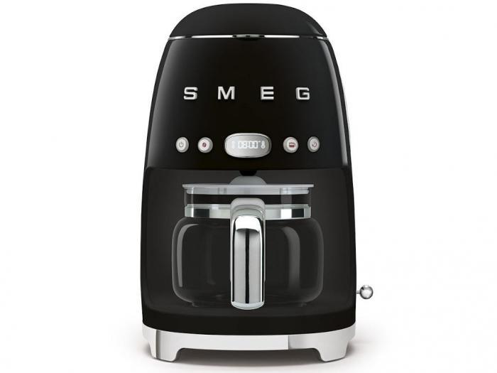Капельная кофеварка ретро с многоразовым фильтром Smeg DCF02BLEU черная