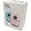 Портативный детский мини принтер Mini Printer D7, электронная игрушка, розовый, голубой, фото 6