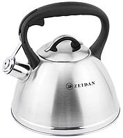 Чайник со свистком для газовой и индукционной плиты 3 литра нержавеющая сталь ZEIDAN Z-4468