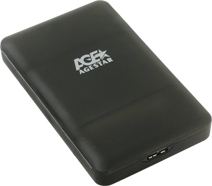 Мобильное шасси AgeStar External case for HDD 2,5'' (31UBCP3-Black)(EXT BOX для внешнего подключения 2.5" SATA - фото 1 - id-p225820371