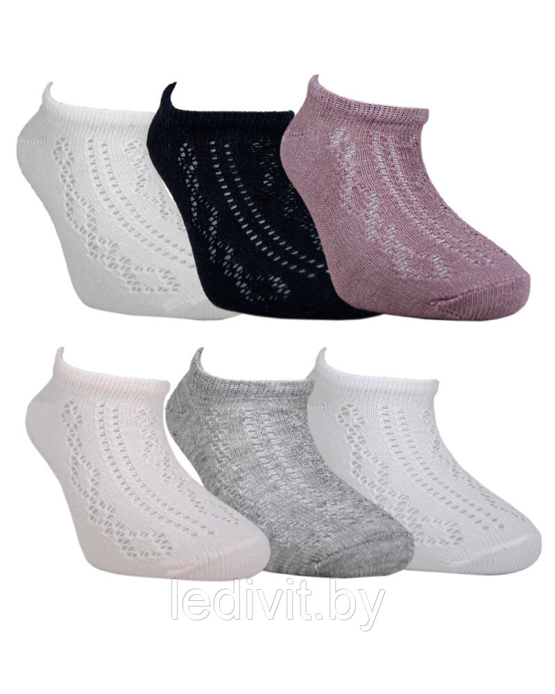 Ажурные короткие носки для девочки - фото 1 - id-p225821790