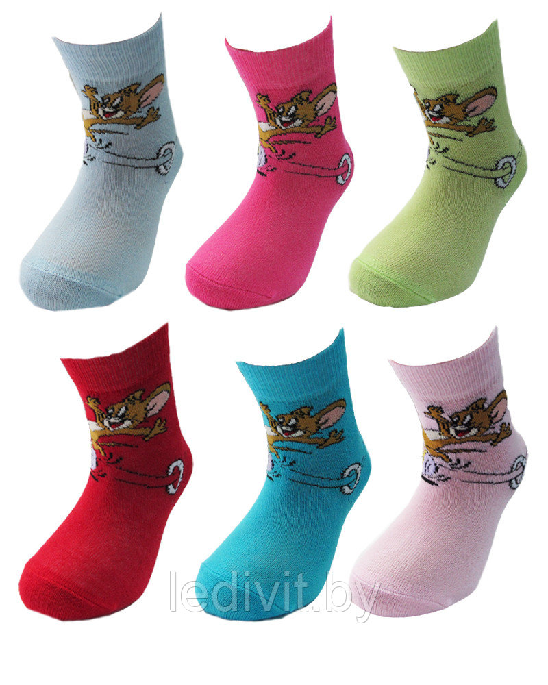 Носки для девочки с рисунком