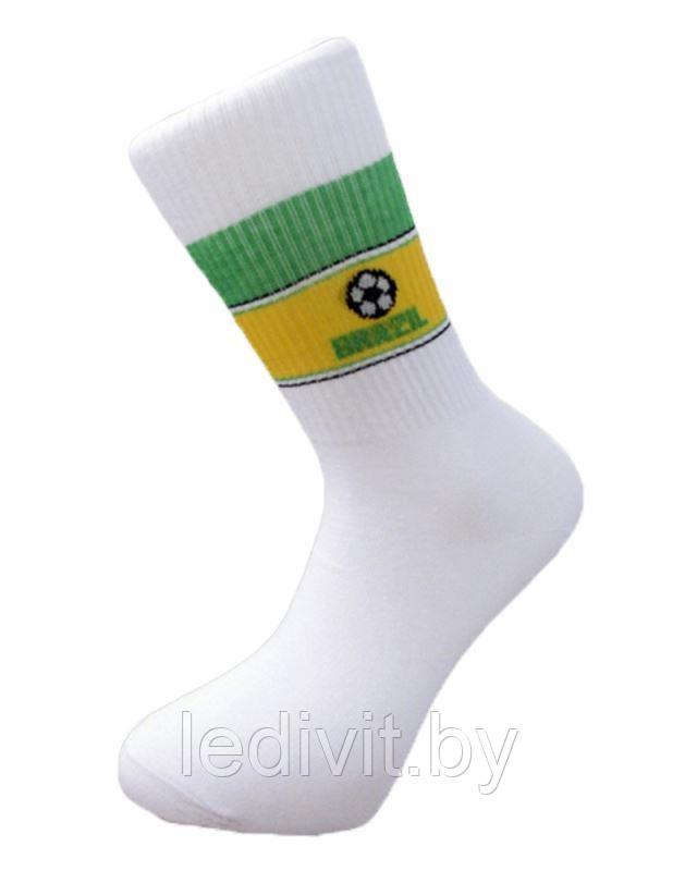 Белые мужские носки с рисунком - фото 1 - id-p225821171