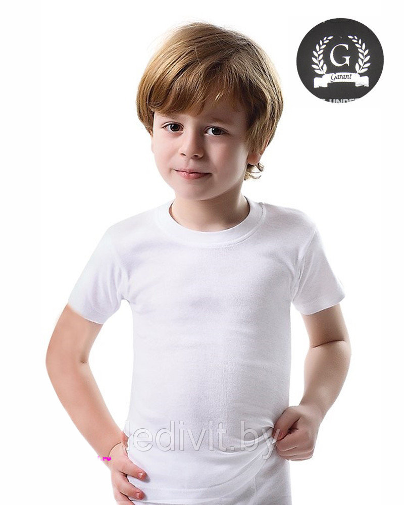 Белая футболка для мальчика - фото 1 - id-p225821854
