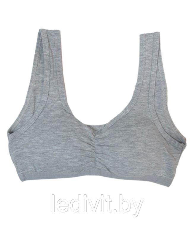 Топ-бюстье для девочки серый