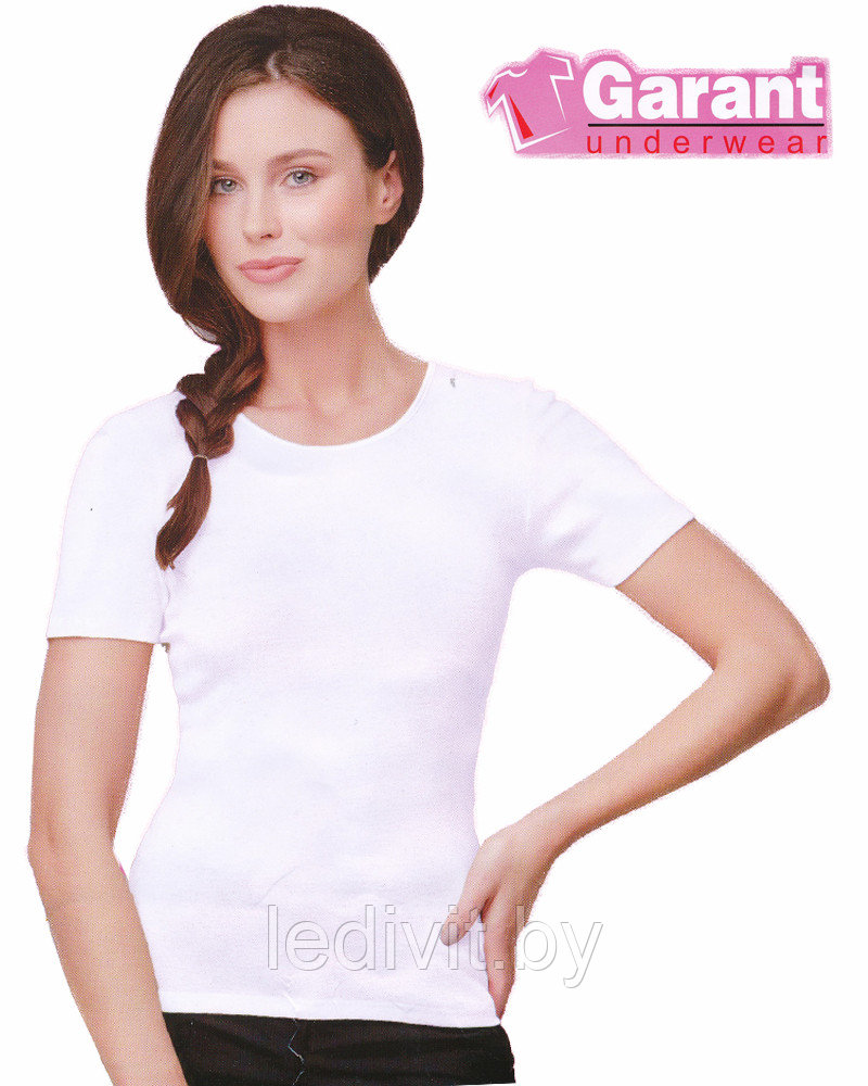 Женская белая футболка - фото 1 - id-p225821909