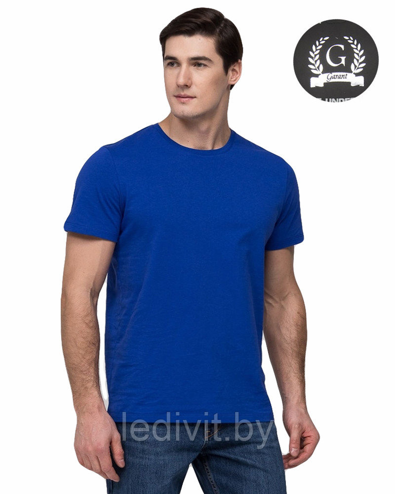 Мужская ярко-синяя футболка - фото 1 - id-p225821911