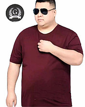 Мужская бордовая футболка большой размер