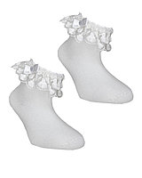 Белые носки с аксессуаром для девочки