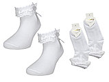 Белые носки с аксессуаром для девочки, фото 2