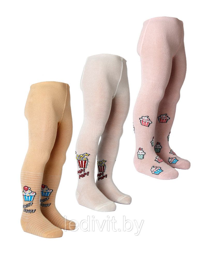 Колготки для девочки с рисунком