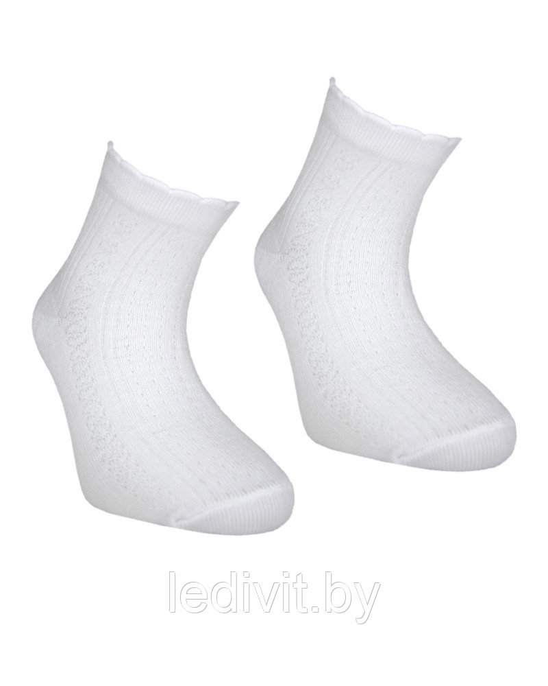 Белые ажурные носки для девочки - фото 1 - id-p225822027