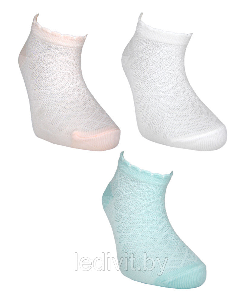 Укороченные жаккардовые носки для девочки - фото 1 - id-p225822033