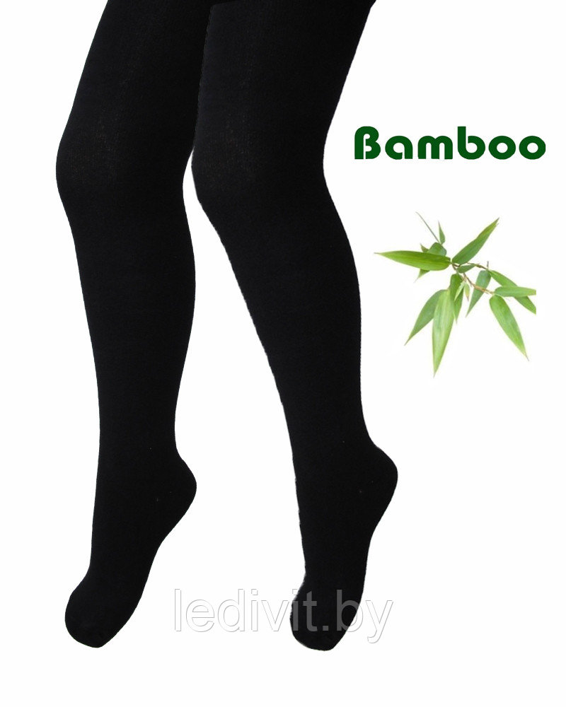 Черные колготки из бамбука для девочки - фото 1 - id-p225823364