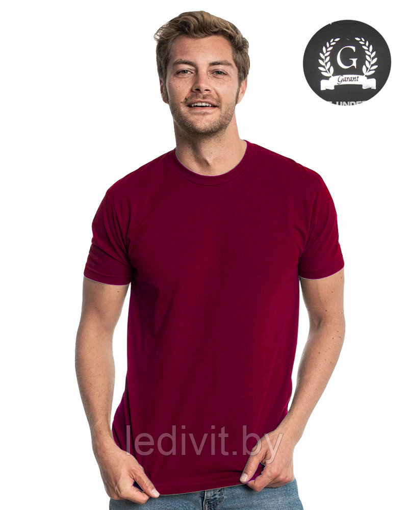 Мужская бордовая футболка - фото 1 - id-p225823404