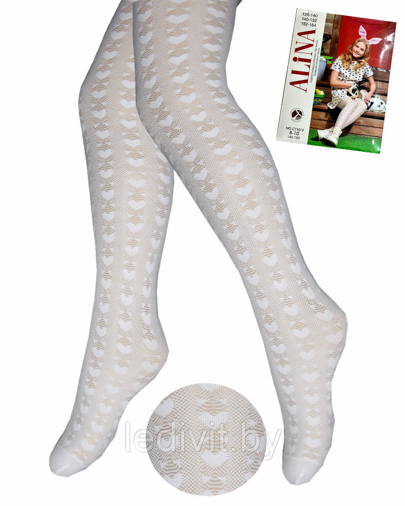 Колготки для девочки белые