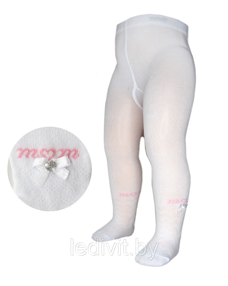 Колготки для девочки с аксессуаром жаккардовые