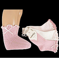 Ажурные носочки с аксессуаром для девочки