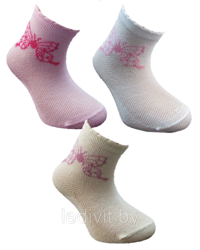 Носки для девочки с рисунком