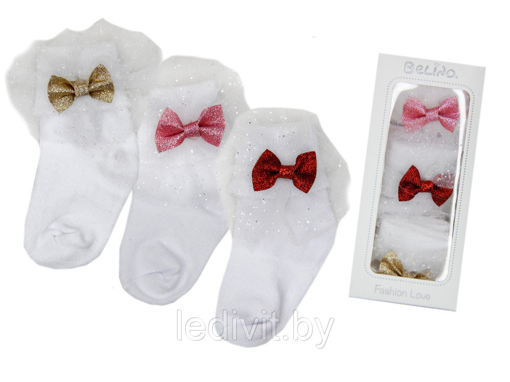 Набор носков для девочки в подарочной упаковке - фото 2 - id-p225822869