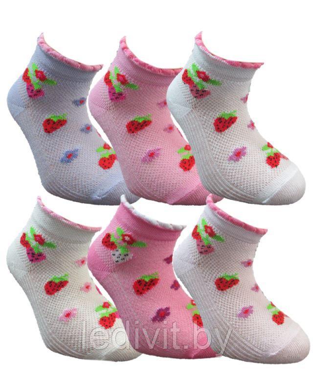 Детские носки в сетку с рисунком для девочки - фото 1 - id-p225821615