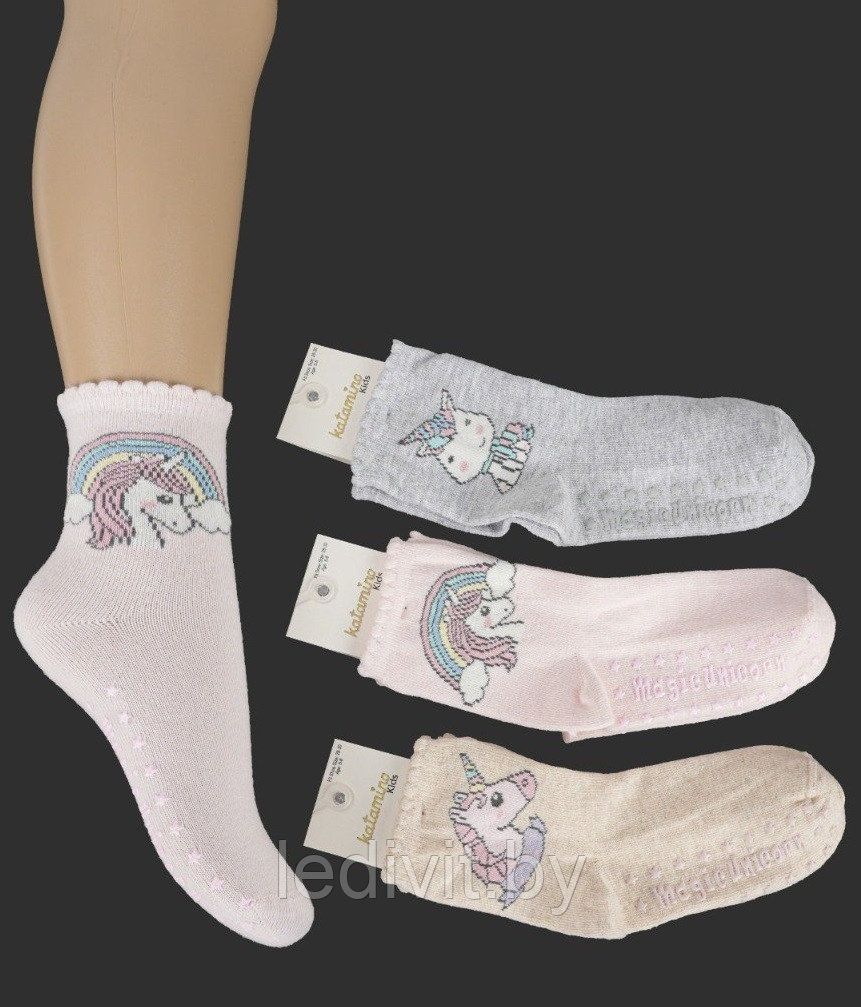 Носки с антискользящей подошвой для девочки - фото 1 - id-p225822918