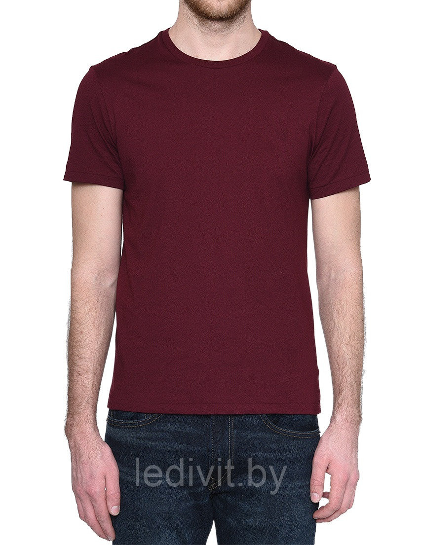 Мужская бордовая футболка - фото 1 - id-p225822313